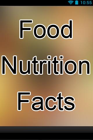 【免費健康App】Food Nutrition Facts-APP點子