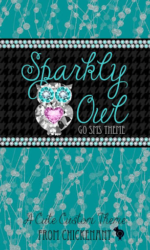 Sparkly Owl Theme SMS