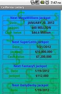 California Lottery Results screenshot 1