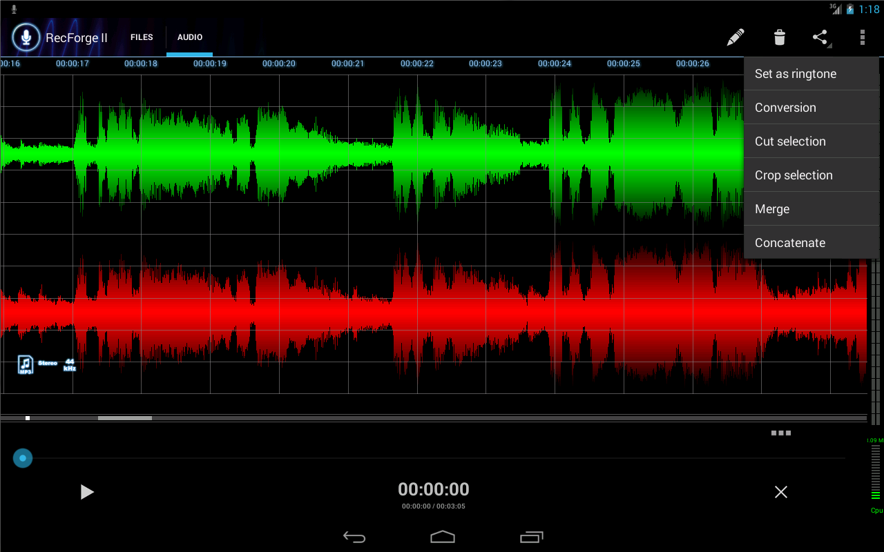 RecForge II Pro Audio Recorder - screenshot