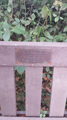 Frank Quayle Memorial Bench