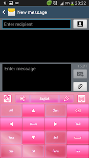 GO Keyboard Pink Satin Screenshots 11