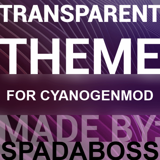 CM10/CM11 Transparent Purple LOGO-APP點子