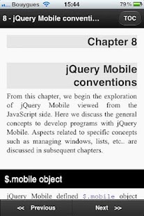 The jQuery Mobile Tutorial Screenshots 3