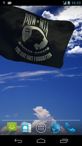 POW MIA Flag Live Wallpaper