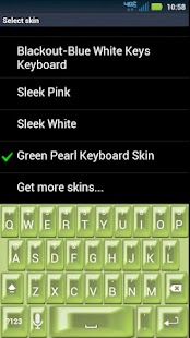 Free Download Green Pearl Keyboard Skin APK for Android