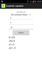 Quadratic equation