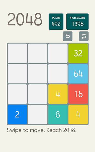 Jams number puzzle:4x4 2048