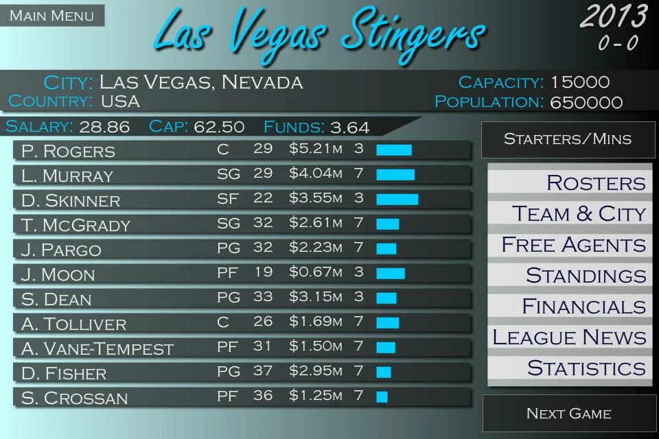 Basketball Dynasty Manager 13 - screenshot