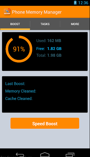 Phone memory manager