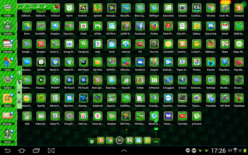 【免費個人化App】TSF Shell Theme Green Carbon-APP點子