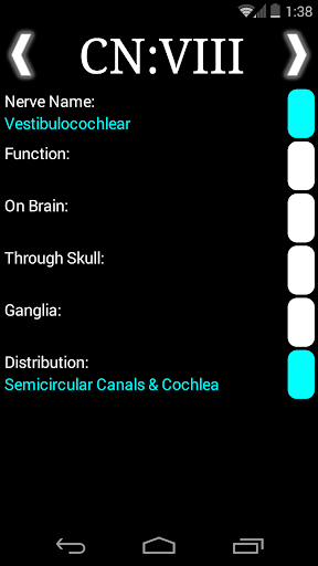 【免費教育App】Cranial Nerves Flashcards-APP點子