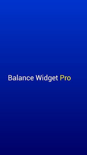Balance Widget Pro FREE