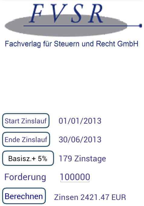 Mahnzinsen Verzugszinsrechner - Android Apps on Google Play