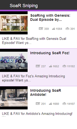 SoaR Sniping