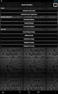 Sports Calculator Screenshots 1