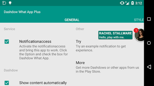 Screenshot Dashdow What App Plus v1.23