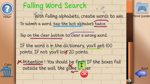 【免費拼字App】Falling Bookworm Word Search-APP點子