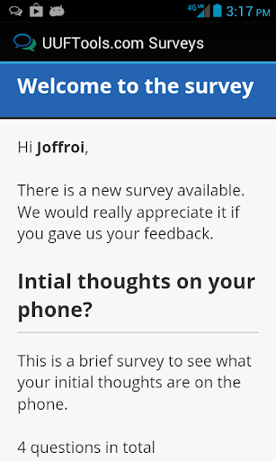 UUF Survey