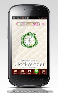How to mod ストライプリボンの時計ウィジェット☆ナチュラルグリーン lastet apk for laptop
