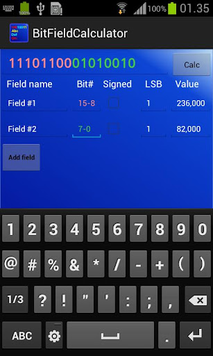 BitField Calculator