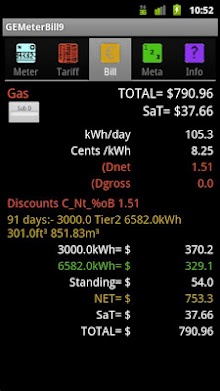 Gas/Electric Bill Checker