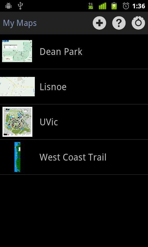 Android application My Maps screenshort