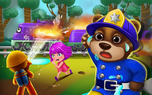 【免費休閒App】Train Fire Animal Rescue Games-APP點子