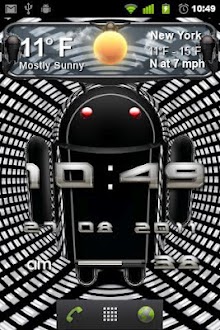beautiful weather widget black