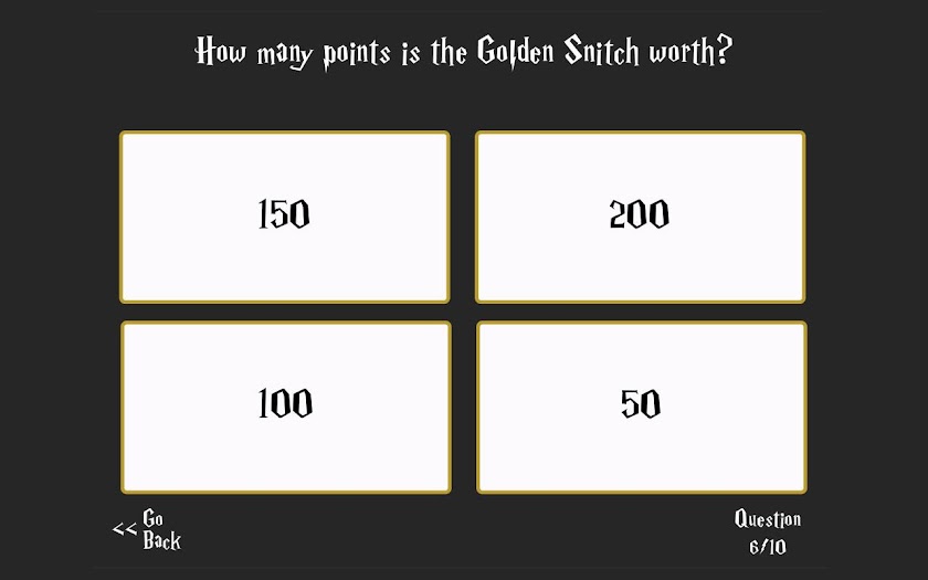 Ultimate Harry Potter Trivia Screen 3