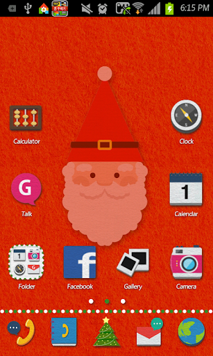 Felt Santa go launcher theme