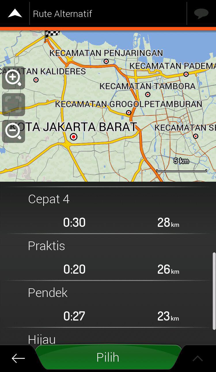 Indonesia - iGO NextGen App Screen 2