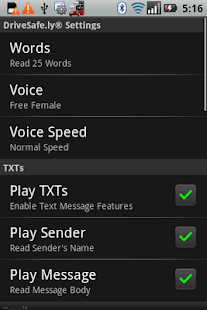 DriveSafe.ly® Free SMS Reader App for Android icon