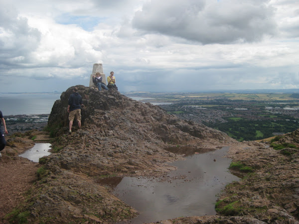 We hiked to the top of this massive hill overlooking Edinburgh. It’s called “King Arthur’s Seat.” The views were incredible.