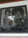Maitreya Three Person Mural