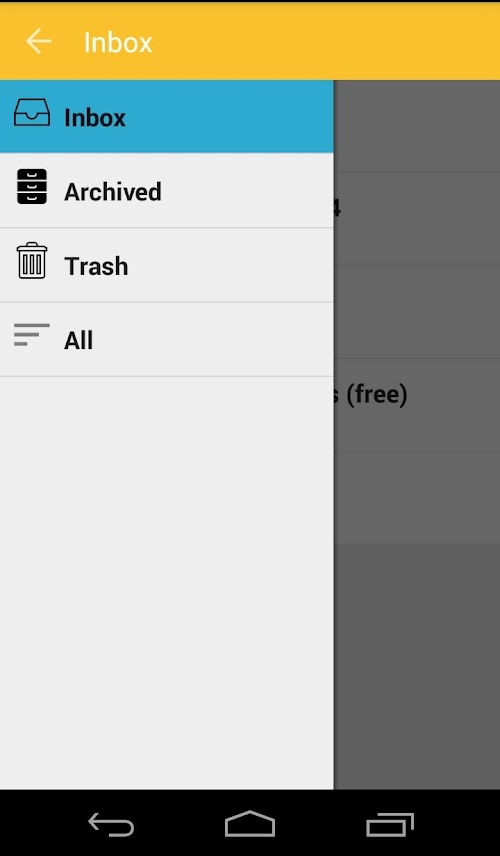 Android application Voice List screenshort