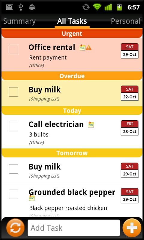 Android application TNT Pro To-Do List | Task List screenshort