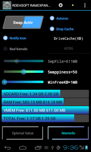 Sierra Ananiver Morbosidad ROEHSOFT RAM Expander (SWAP)66 - Última Versión Para Android - Descargar Apk