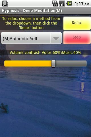 Android application Hypnosis - Deep Meditation (M) screenshort