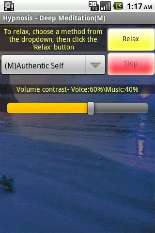 Android application Hypnosis - Deep Meditation (M) screenshort