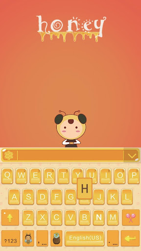 Honey Theme for Emoji Keyboard