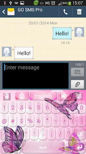 Free Download Pink Butterflies Keyboard APK for Android