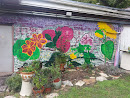 Garden and Mural at Joe's Place