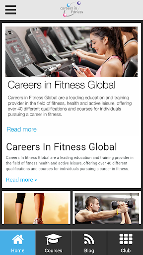 Careers in Fitness Global App