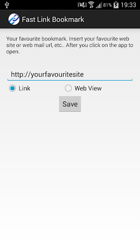 Fast Link Bookmark for Android