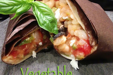 Vegetable Pizza Burritos