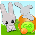 GO SMS Pro Sweet Bunny Theme