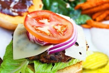 BBQ Swiss Turkey Burgers