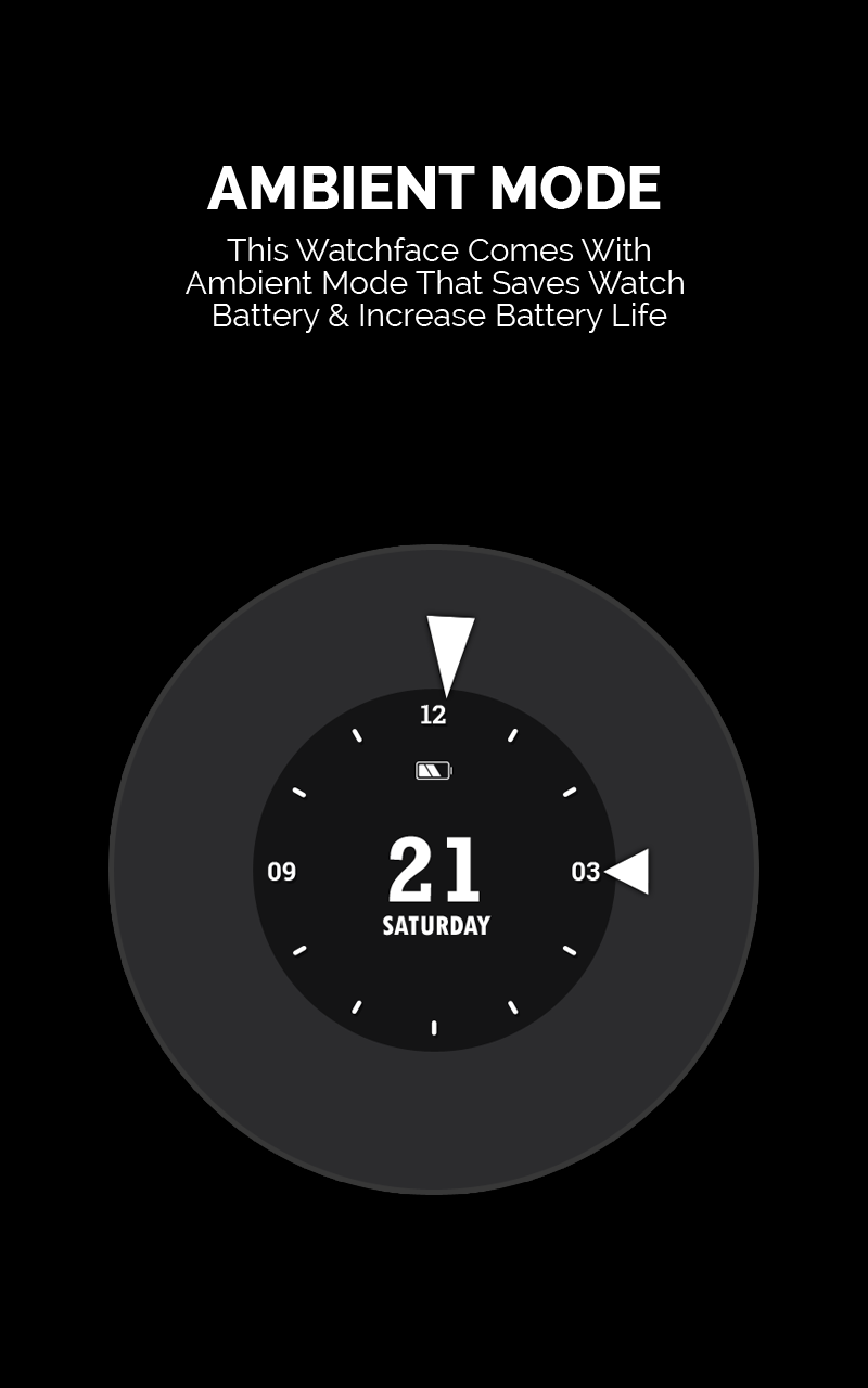 Black Arrows Watch Face Screen 3