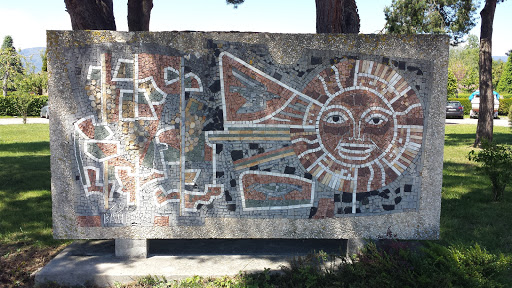 Mosaik mit Sonne